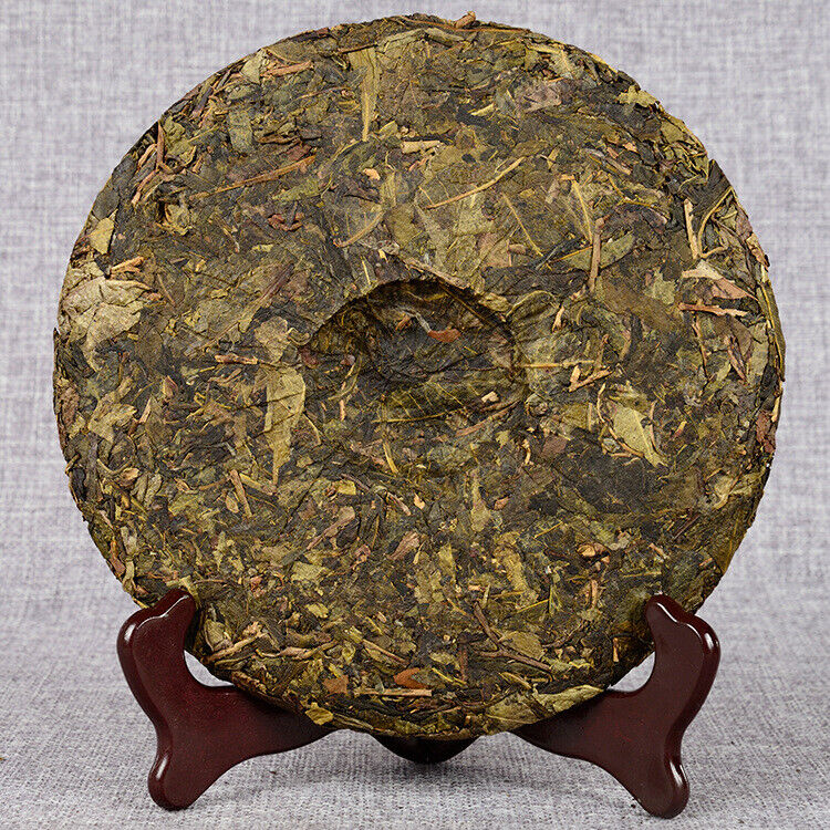 Puerh Tea Centennial Ancient Tree 357g Raw Cake Golden Leaf Puerh Main image