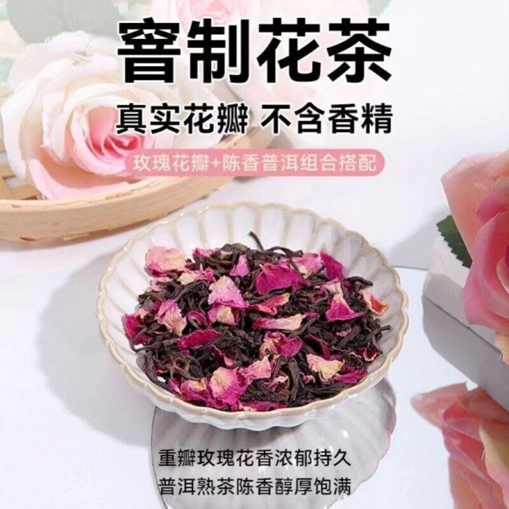 Rose Oolong Tea Bags Cold Brew Floral Aromatic Healthy Relaxing Office Wellness Secondary image