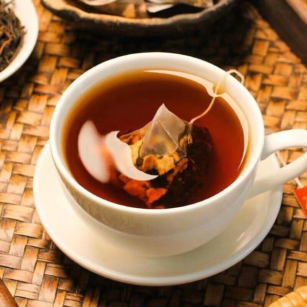 Tea Bags Small Tangerine Pu-erh Tea Dried Tangerine Peel Pu-erh Tea in Triangle