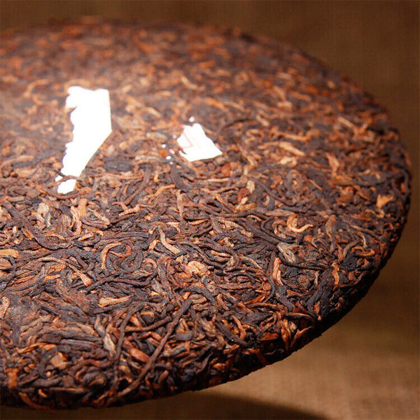 Yunnan Qizi Cake Tea Pu'er Ripe Tea Pu'er Ripe Tea Menghai Jinya 357g
