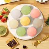 Japanese Daifuku Mochi Rice Cakes with Strawberry and Mango Sweet Dessert Snack