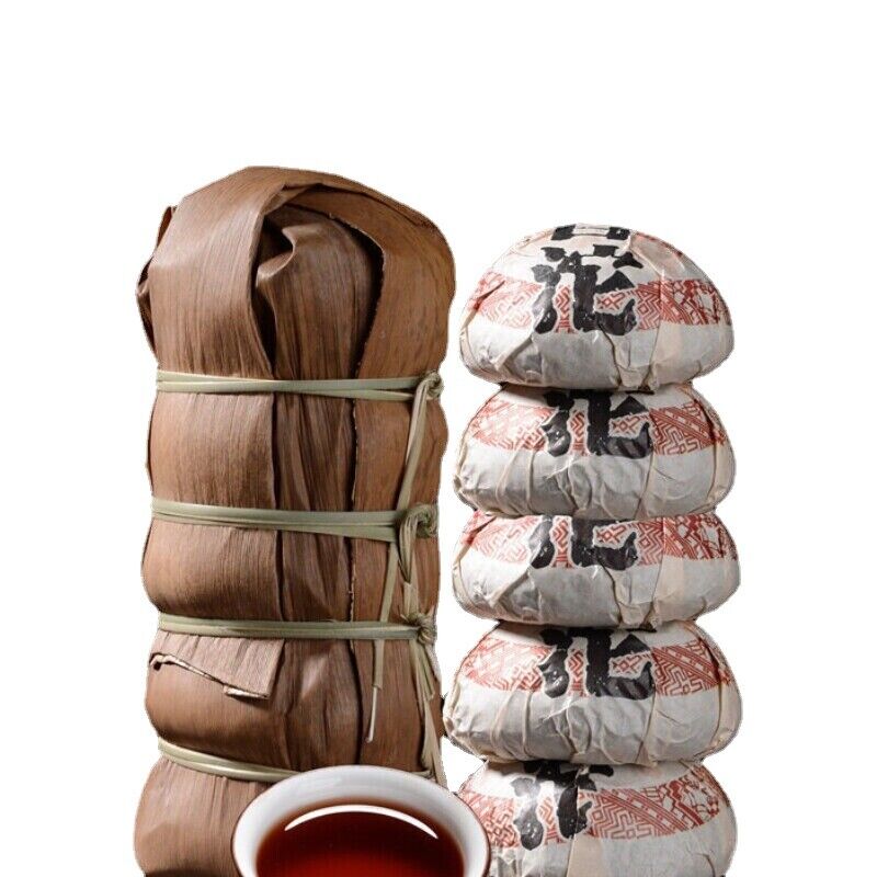 TeaJujube Fragrant Tuocha TopGrade Cooked Pu'er Black Tea Natural 500g Bamboo Shell