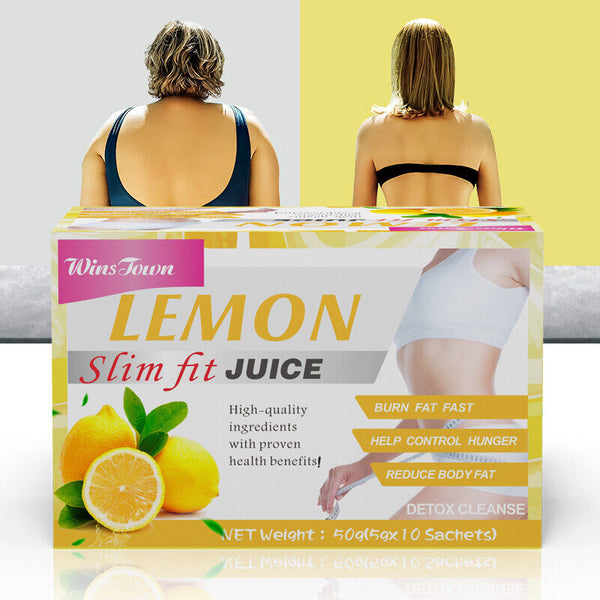 Flat Tummy Fit Lemon Juice Weight Loss Fat Blaster Instant Juice 5g*10 bags