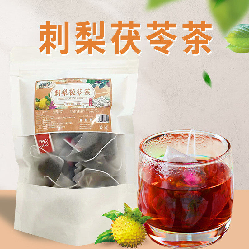 Prickly Pear Mulberry Rose Poria Black Goji Tea Combo Triangular Bags