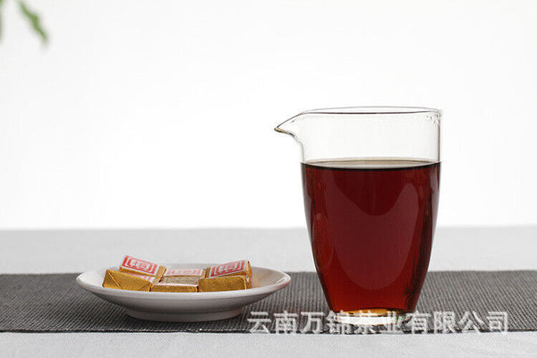 Small Gold Tea Brick 500g Mini Tuo Tea Small Square Brick Aged Pu-erh Ripe Tea