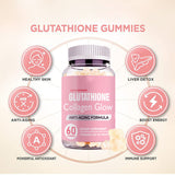 Glutathione Collagen Glow Gummies Collagen Gummies Anti-aging Formula 60 Tablets