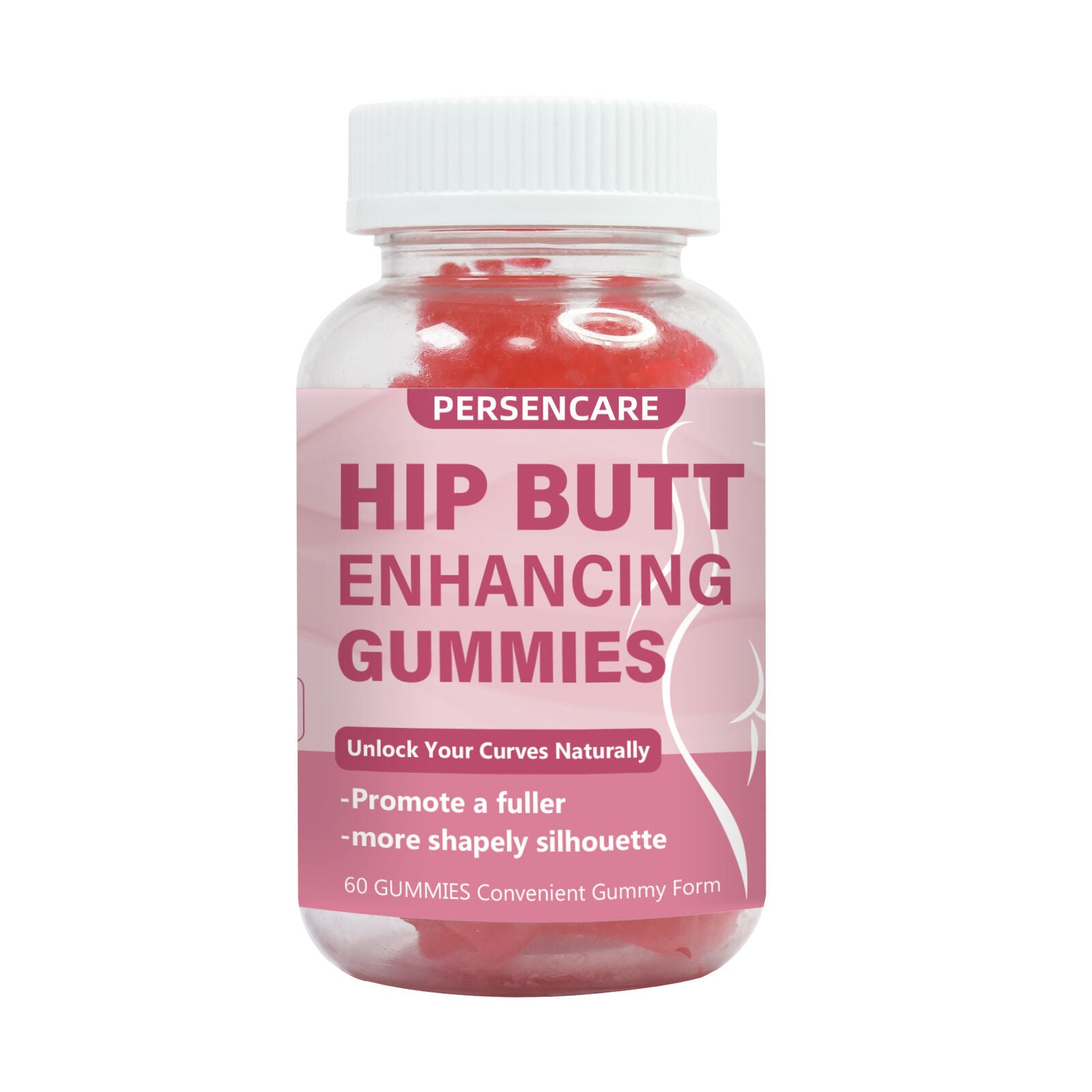 Curvy Support Gummies 60ct Natural Booty Enhancement Herbal Premium Blend