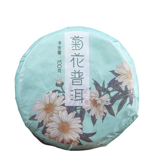Organic Ripe Pu-erh Tea Gift Tea Health Care100g*5pcs Chrysanthemum Pu-erh Tea