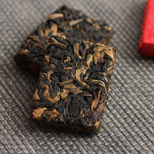 500g Yunnan Fengqing Kung Fu Black Tea Dian Hong Xiao Tuocha Golden Square Brick