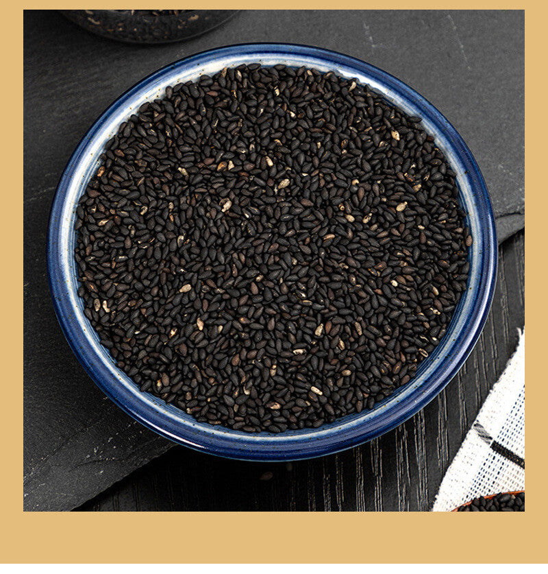 Roasted Black and White Sesame Seeds Natural Snack in Jar for Healthy Diet
