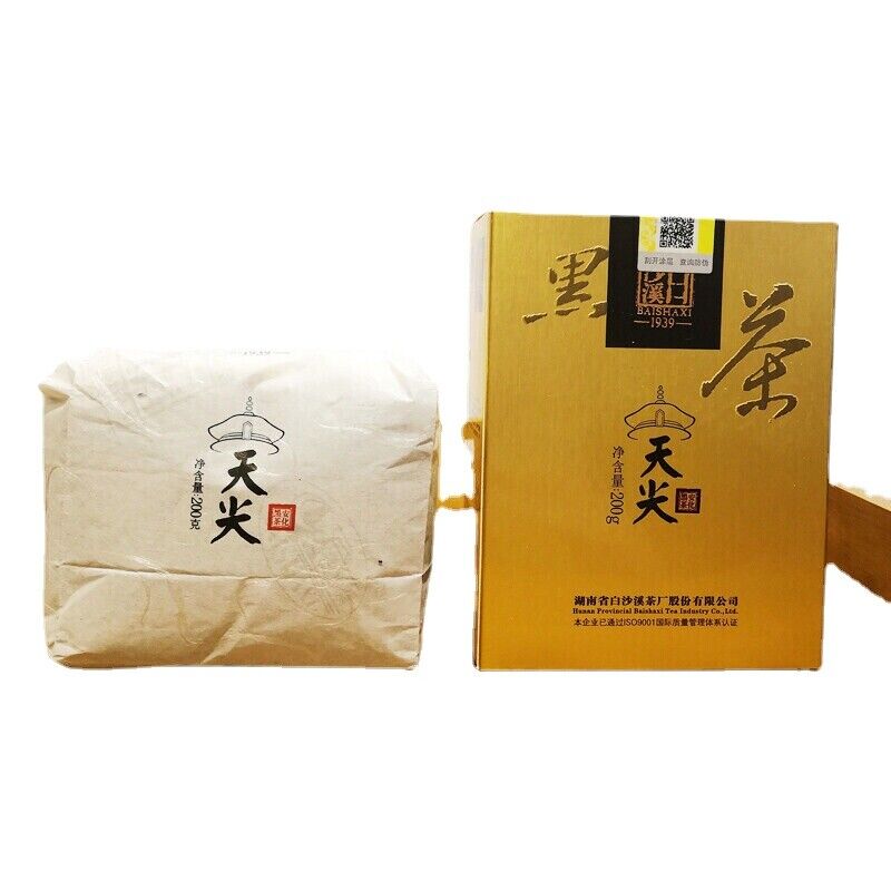 Chinese Anhua Baishaxi TIAN JIAN Tribute Tianjian Dark Tea Loose Tea 200g Box Main image