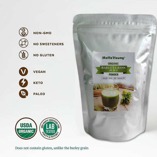 250g Gerstengraspulver 100% rein & biologisch natürliches Gras Gewichtsverlust