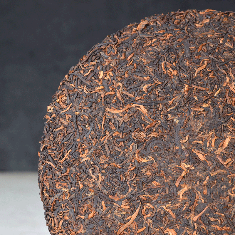 Golden Needle Tea Cake Glutinous Fragrance Palace Pu'er Ripe Tea Cake Puerh 357g