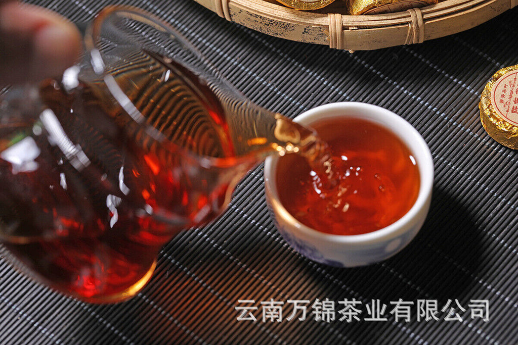 Yunnan Puer Small Tuocha Ripe Tea Original Mini Tuocha Small Round Tea Cake 500g