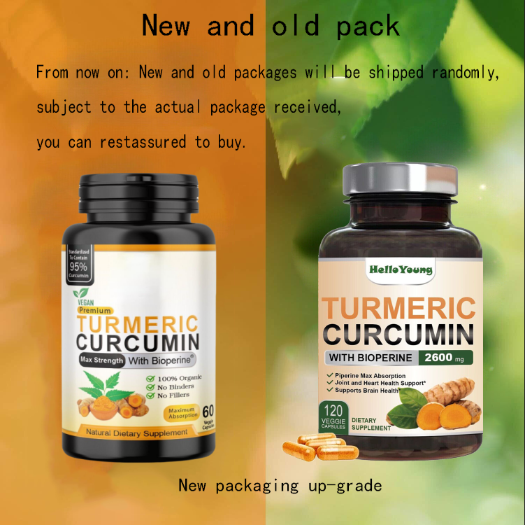 Triple Strength Capsules Turmeric Curcumin with Ginger 120 and Bio pepper 2600mg