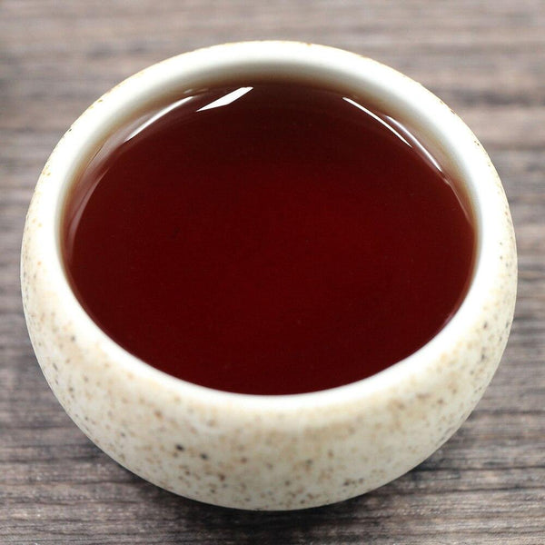 Chinese GongTing Compressed Shu Puerh Tea 357g,2021 Yunnan MengHai Ripe Puer Tea