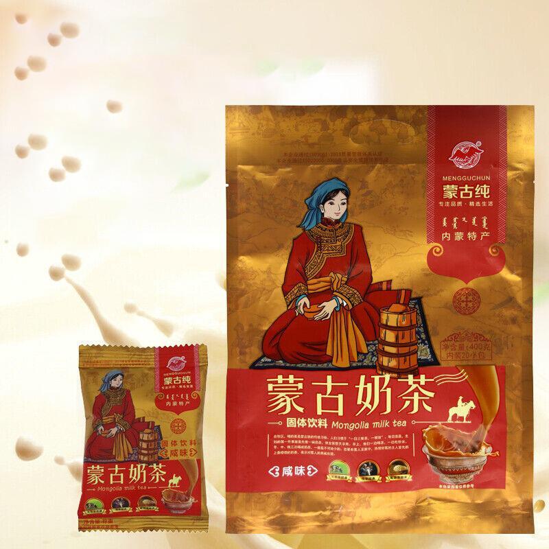 Handpicked Mongolian Pure Salty Milk Tea 400g (20 packs) Instant Milk Tea Powder