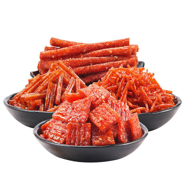 Spicy Gluten Strips - Retro Chinese Childhood Snacks, Hot & Chewy