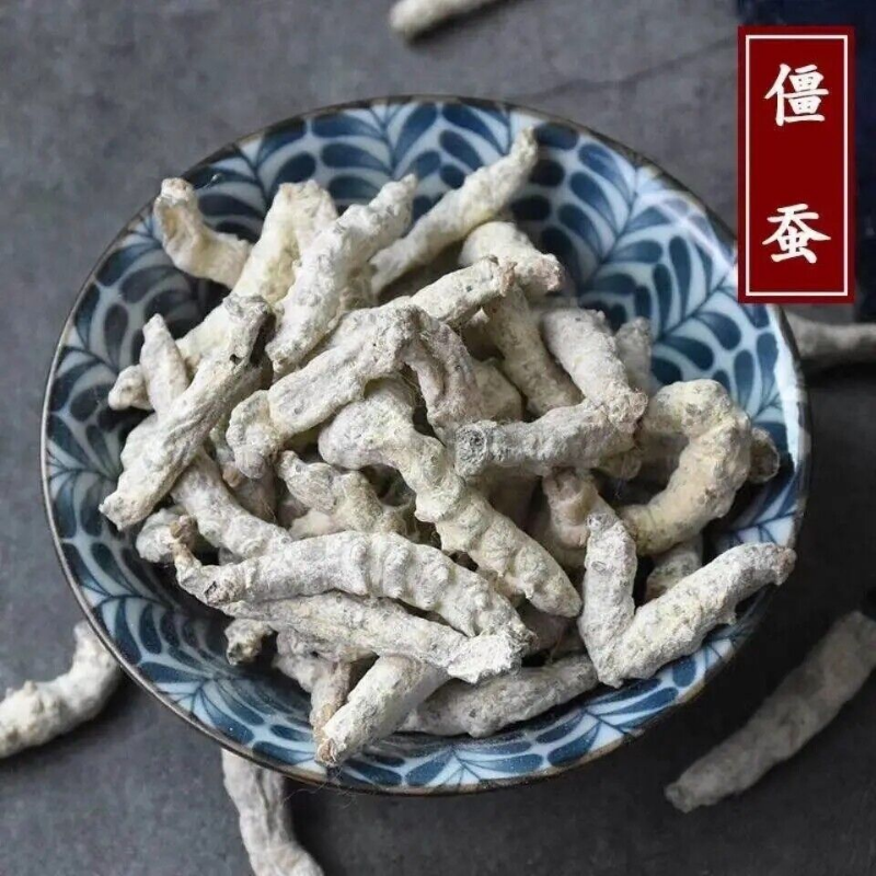 250gBai Jiang Can 白僵蚕, Bombyx Batryticatus, Silkworm Larva, Bombyx Mori 僵蚕天虫僵虫
