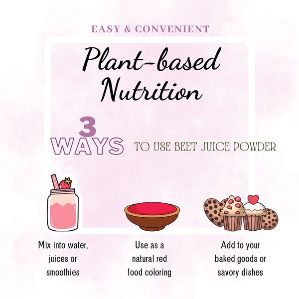 Beet Root Juice Powder Organic 3.53oz Grown and Made In USA