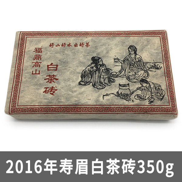 350g Fuding white tea Shoumei tea brick old white tea brick alpine Panxi
