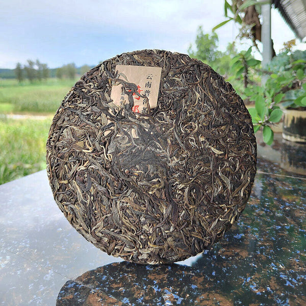 357g Yibang Pu'er Raw Tea Ancient Six Great Tea Mountains Yunnan Old Tree Cake