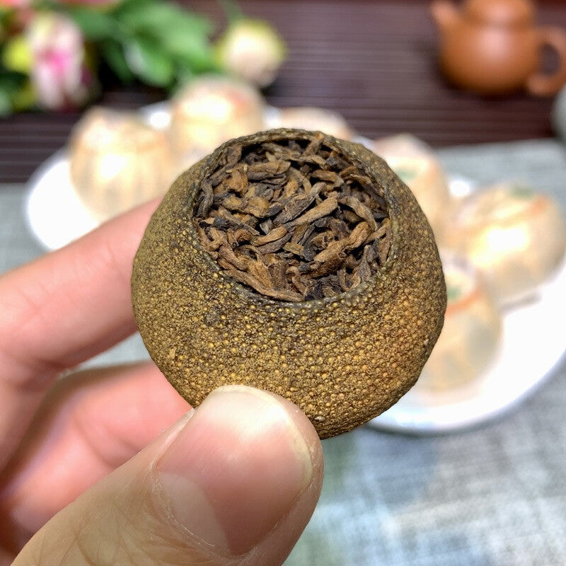 Xinhui Raw Sun-dried Small Green Citrus Bulk Puerh Tea Chen Pi Small GreenCitrus