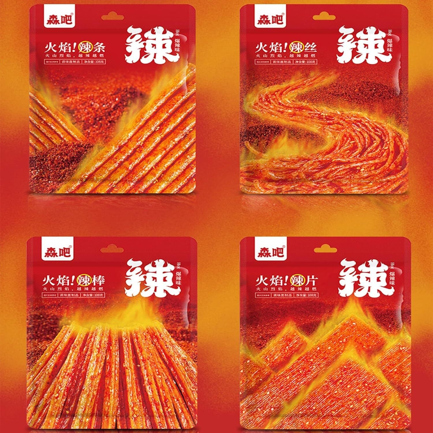 Pikanter Streifen Latiao Snack Chinesische Spezialität Veganer Pikanter Snack