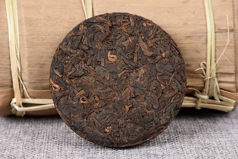 50g Yiwu Ripe Cake Yunnan Tea Yiwu Tea District Pu'er Tea Orchid Fragrance