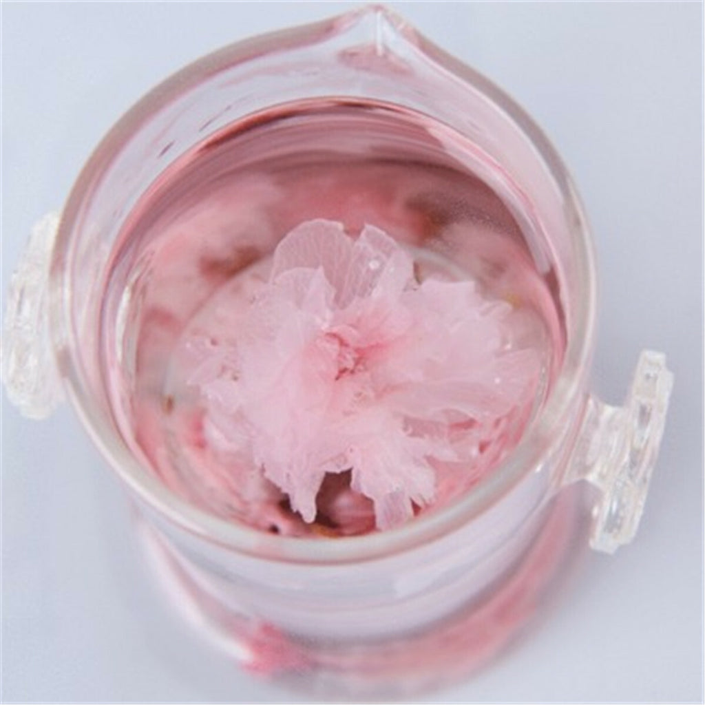 Japanese Salted Sakura Tea Pink Cherry Blossoms Traditional Preserved Flower Tea