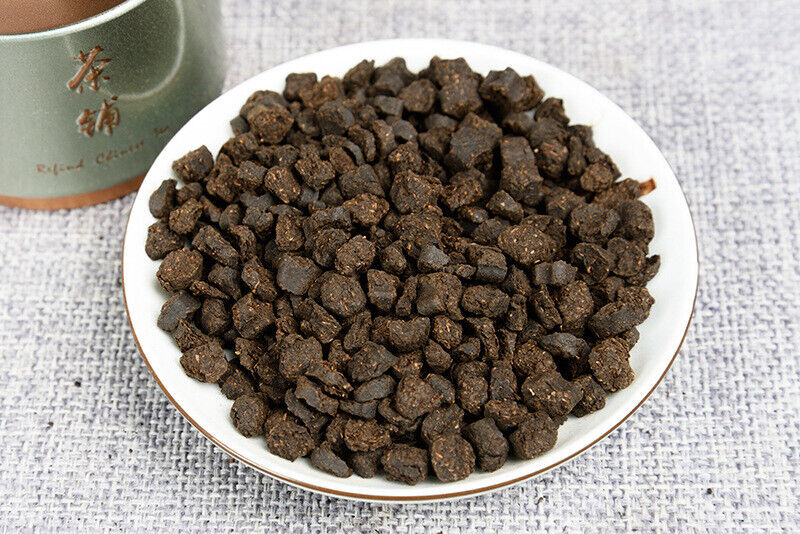 Yunnan Puerh Tea Fossil Glutinous Fragrance Broken Silver 100g Tin Cooked Tea