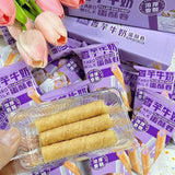New Creamy Taro Milk Filled Egg Roll Snack