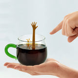 Funny Hand Gestures Silicone LooseLeaf Spice Tea Infuser Tea Strainer Diffuser
