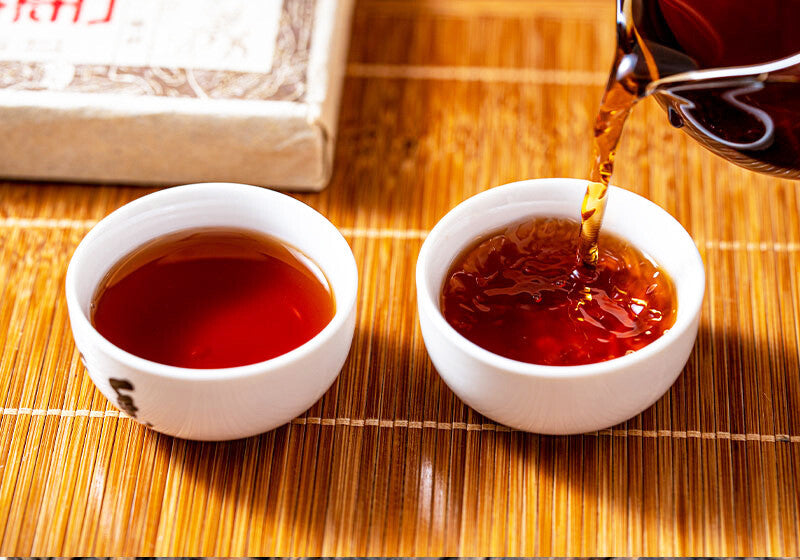 250g Menghai Banzhang Yunnan Pu'er Tea Aged Brick Ripe Cake Old Brick Tea