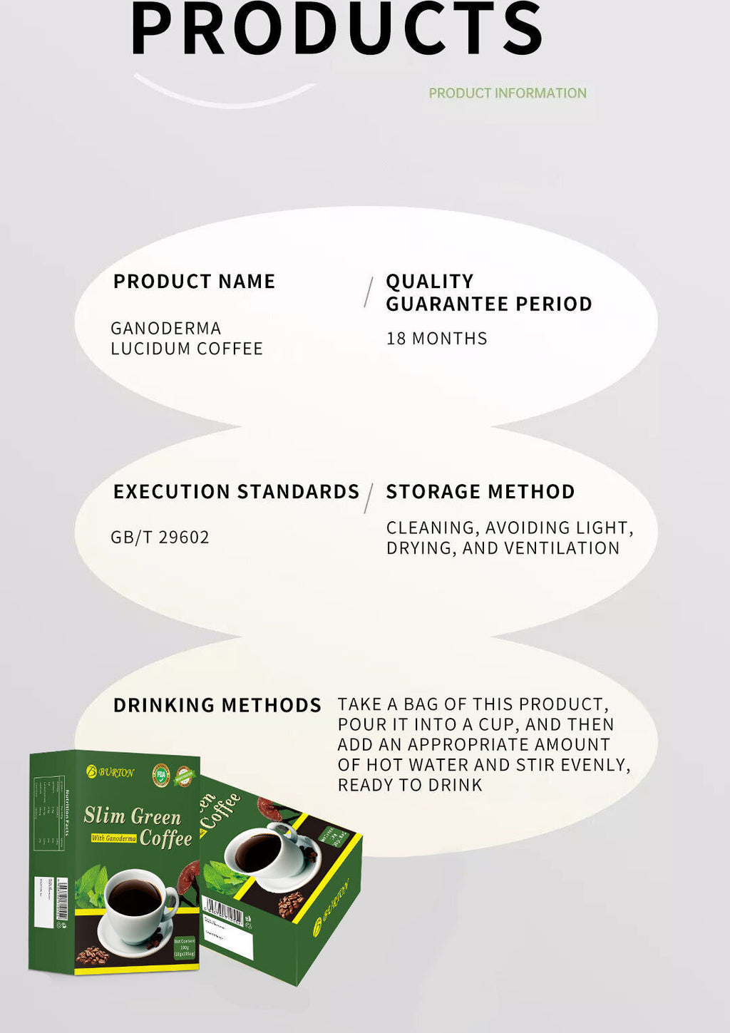 Slimming Green Coffee Instant Fat Burn Weight Loss Coffee 10g*20 Bags