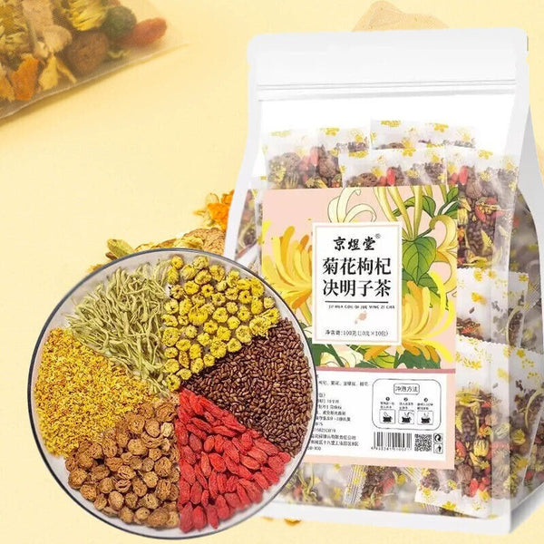 Liver Tea Formula Chrysanthemum Cassia Seed Honeysuckle Detox Health Tea Bags