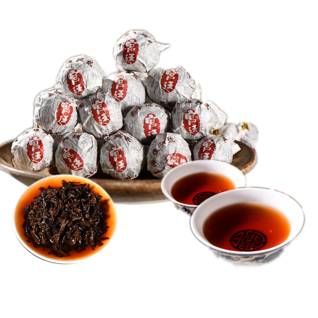 Yunnan Mini Puerh Tuo Cha 100g Premium Cooked Dragon Ball Black