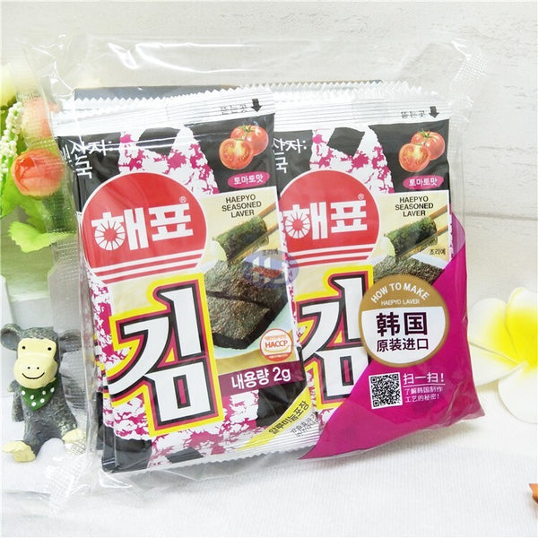 Organic Seasoned Roasted Seaweed Snacks - 2g*24 Pack Kim Nori Sea-Salt