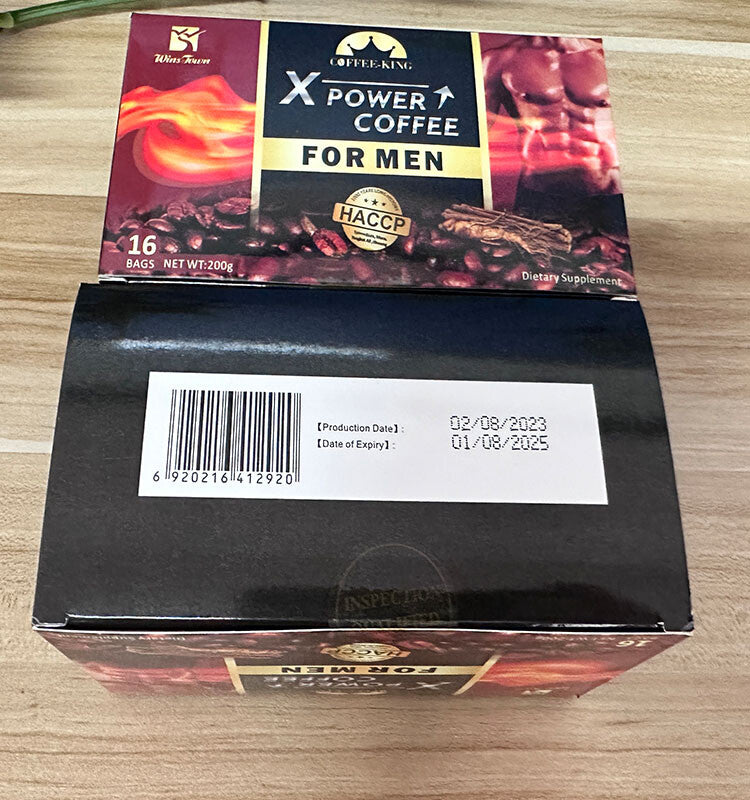 Instant Natural Herbal Coffee 10g*20bag Man X Power Coffee Maca Enlargement