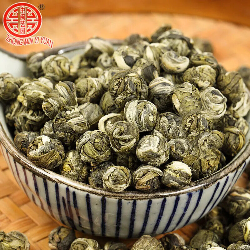 New Jasmine Tea Canned Natuiral Organic Jasmine Drago Pearl  Longzhu 125g