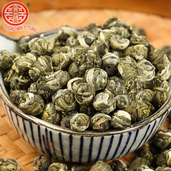 New Jasmine Tea Canned Natuiral Organic Jasmine Drago Pearl  Longzhu 125g