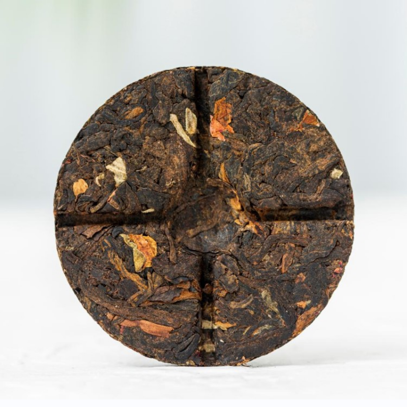 Rose Puerh Tea Iron Box Yunnan Seven Zi Cake Ripe Tea 200g/7.05oz