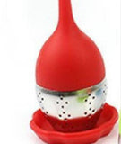 Food-grade Silicone Tea Strainer Herbal Spice Infuser Tea Filter Stainless Steel
