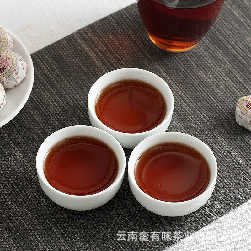 500g Glutinous Rice Fragrance Cooked Tuo (White Cotton) Yunnan Pu'er Tea