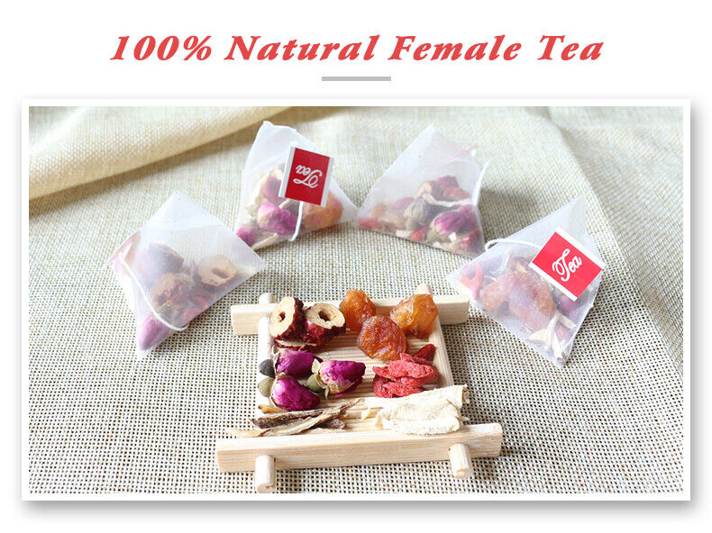 Female Fertility Tea Womb Detox Pyramid Triangle Tea Bag Yoni Uterine Detox Tea