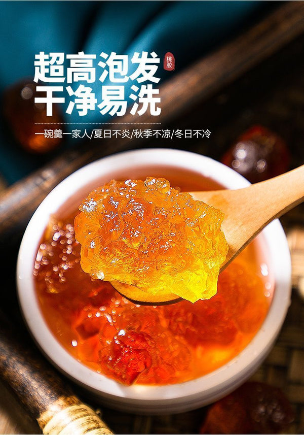 Yunnan Peach Gum - 200g, Wild Premium Grade, Herbal for Beauty & Health