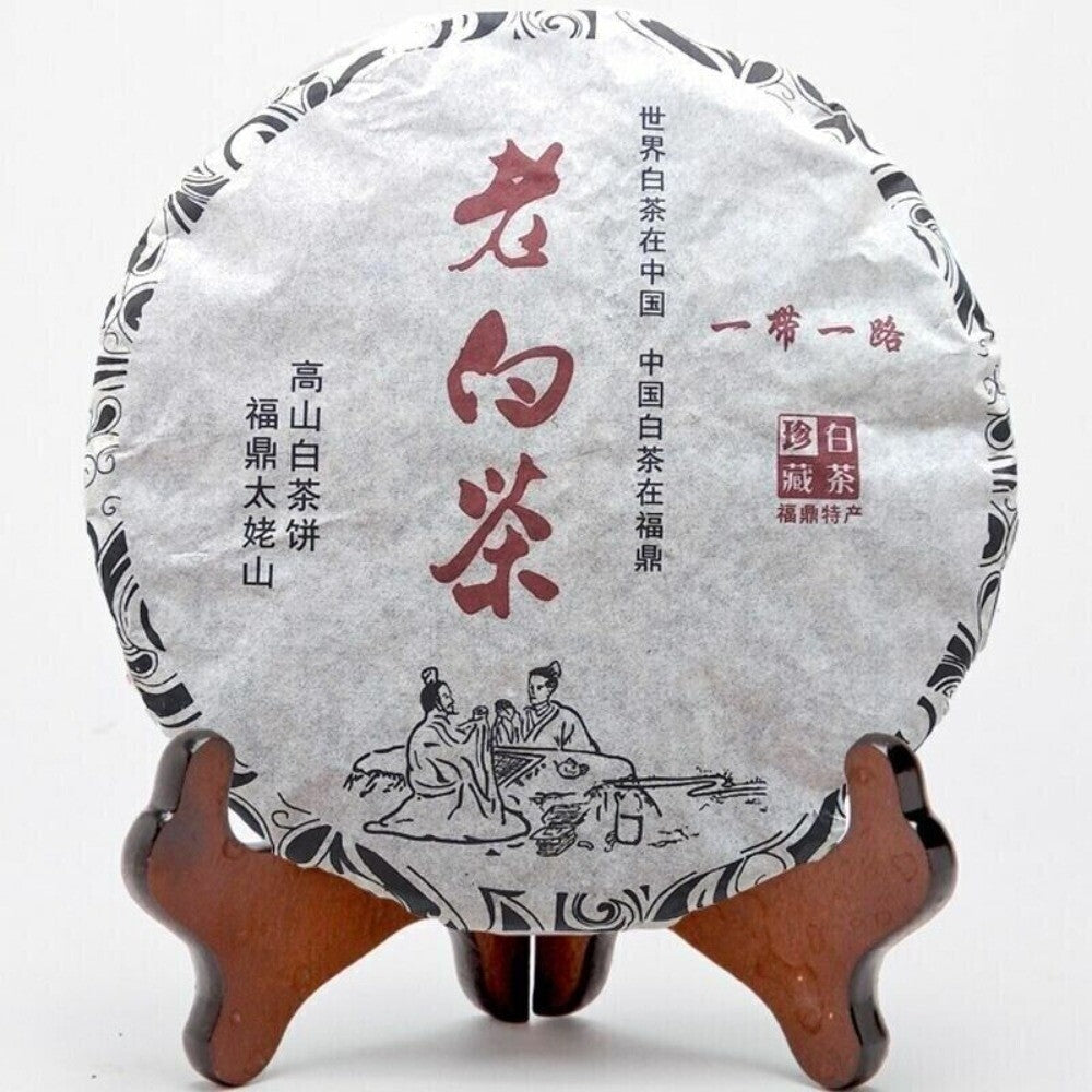 Fuding Shou Mei White Tea Cake 300g Aged 8 Years Organic Bai Mu Dan Premium Main image