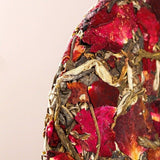 Yunnan Tea Tree King Raw Puerh Cake 357g Ink Red Rose Flower Aged Premium