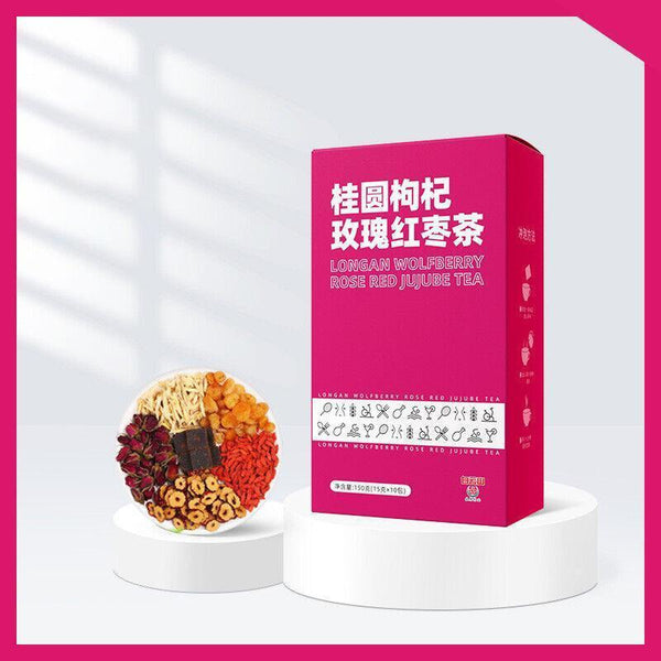 Aunt Aunt Sent Girlfriend Brewing Goddess Tea Longan Wolfberry Rose Red Date Tea