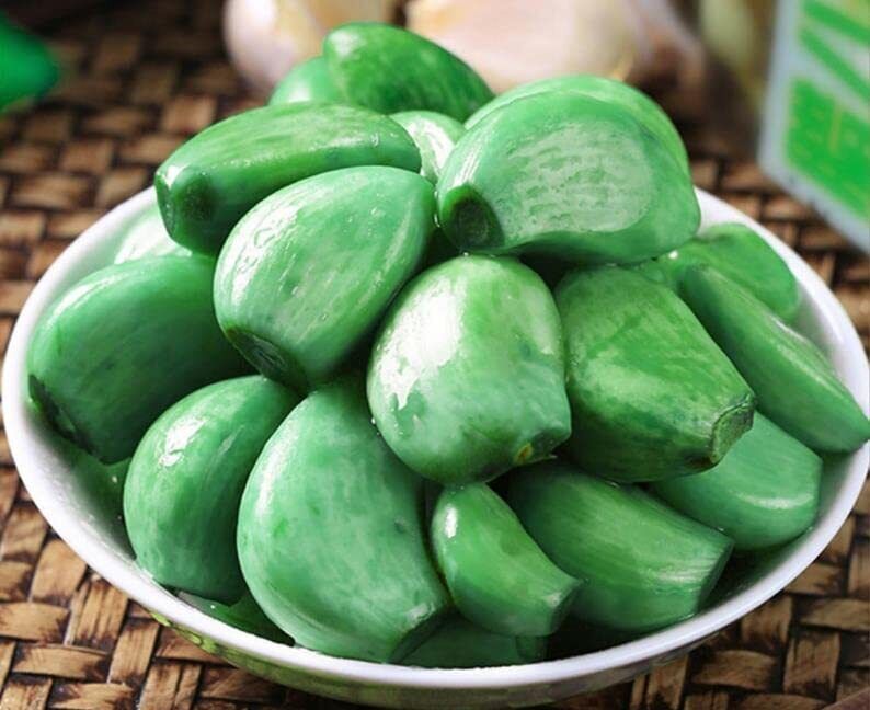 Laba Garlic Jade Garlic Fresh Green Garlic Pickled with Vinegar Shandong Special Secondary image